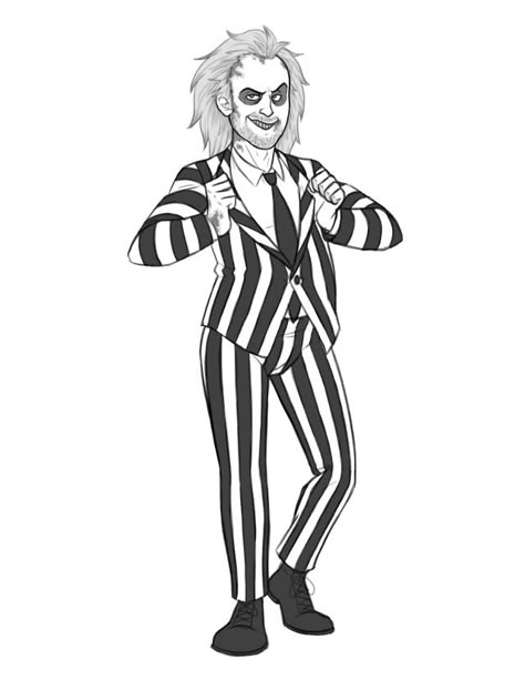 Beetlejuice Drawing, Ghostbusters Pictures, Movie Printables, Beetlejuice 2024, Beetlejuice Stuff, Beetlejuice Art, Horror Drawings, Beetlejuice Fan Art, Beetlejuice Cartoon