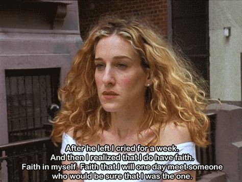 Satc Quotes, Carrie Bradshaw Quotes, Carrie And Big, City Quotes, Personal Truth, He Left Me, Iconic Scenes, Career Girl, Movies Quotes