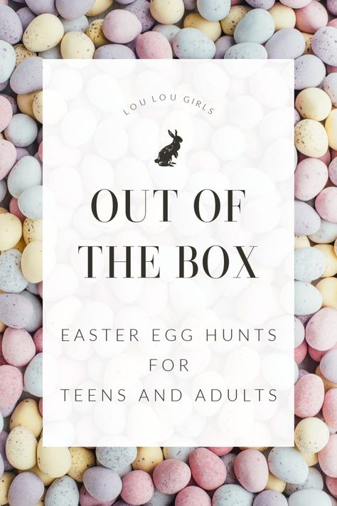 Easter For Teens Ideas, Fun Easter Ideas For Adults, Easter Party Adults, Teen Easter Activities, Scrambled Egg Hunt, Easter Egg Scavenger Hunt For Adults, Easter Egg Hunt Adult Ideas, Older Kids Easter Egg Hunt, Epic Easter Egg Hunt