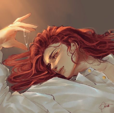 #fanart #genshin #genshinimpact #genshinimpactfanart #genshinfanart #diluc #dilucgenshinimpact #dilucfanart #dilucicons Red Hair Vampire, Red Hair Men, Long Red Hair, Interview With The Vampire, Fantasy Aesthetic, Long Red, Male Art, Dnd Characters, Character Portraits