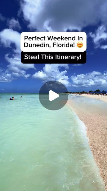 Kishia | Florida Travel ☀️🌴🥥🌺 on Instagram: "Save this itinerary for the best weekend in Dunedin, Florida! 😍

Dunedin is such a pretty little town and one of my favorites for a weekend getaway. There is something for everyone! 🥳

Would you visit? 🤔

#florida #floridalife #floridagirl 
#visitflorida #beach #floridavacation #floridacheck #thingstodoinflorida #hiddengems #reels #lovefl #placestovisit #loveflorida #dunedin #dunedinfl #tampa #reels #usatravel #weekendgetaway #weekendtrip #itinerary #traveltips #travelguide #honeymoon #honeymoonisland #caladesiisland #smalltown #explorepage #girltrip #couplestrip #reels #travelgram 

Places to visit in Florida Things to do in Dunedin Florida Caladesi Island Honeymoon Island State Park weekend itinerary Dunedin" Caladesi Island, Places To Visit In Florida, Island Honeymoon, Florida Trips, Florida Vacation Spots, Dreamy Destinations, Dunedin Florida, Honeymoon Island, Florida Adventures