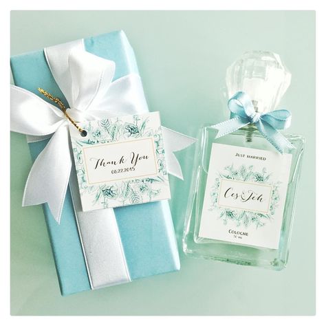 Personalized Wedding Favors by BC Fragrance Perfume Giveaways Ideas, Perfume Favors, Perfume Souvenir, Decant Perfume, Small Perfume, Wedding Perfume, Debut Ideas, Perfume Sample, 50th Bday