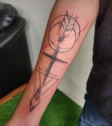 Arrow Tattoo Men Forearm, Wrist Hand Tattoo, Arrow Tattoo On Wrist, Cupid Tattoo, Stunning Tattoos, Sketch Style Tattoos, Simple Tattoos For Guys, Samurai Tattoo Design, Cross Tattoo For Men