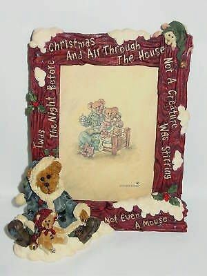 Night Before Christmas Art, Christmas Picture Frames, Painted Picture Frames, Resin Figures, Christmas Frame, Cherished Teddies, Night Before Christmas, Christmas Frames, Boyds Bears