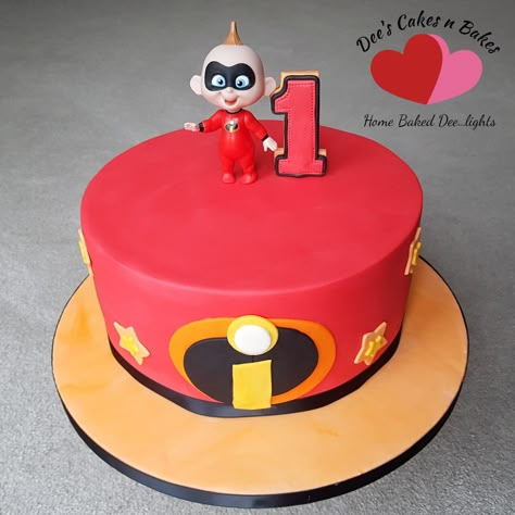 Jack Jack Incredibles Cake, Incredibles Birthday Cake, Incredibles Cake, Birthday Cake 1st, Incredibles Birthday Party, Birthday Cakes For Boys, Cake 1st Birthday, 1st Bday Cake, Jack Jack