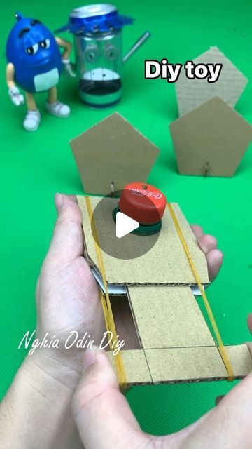 NghiaOdinDIY on Instagram: "How to make creative toys from cardboard 

#diy #handmade #tips #crafts #toy #recycling #creativity #ideas #nghiaodindiy" Boy Crafts, Recycle Craft Projects, Cardboard Diy, Creativity Ideas, Creative Toys, Crafts For Boys, Diy Activities, Cardboard Crafts, Recycled Crafts