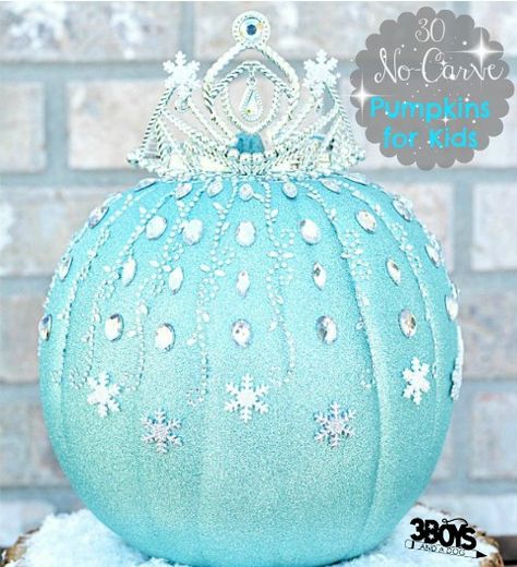 Elsa Pumpkin, Olaf Pumpkin, Pumpkin Fairy, Frozen Pumpkin, No Carve Pumpkin Decorating, Halloween Decor Diy, Disney Pumpkin, Pumpkin Contest, Pumpkin Decorations