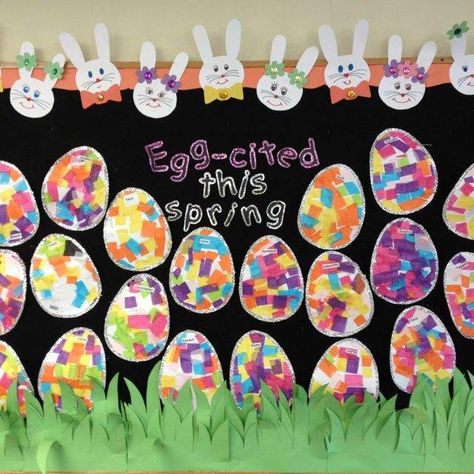 20+ Easter Bulletin Board Ideas which are incredibly sweet & oh! so cute Easter Poster Board Ideas, Unique Bulletin Board Ideas, Easter Bulletin Boards, Preschool Easter, Easter Classroom, Teacher Bulletin Boards, Spring Bulletin, Spring Bulletin Boards, Spring Classroom