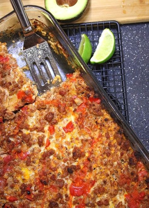 Beef Enchilada Bake, Whole30 Dessert, Beef Enchilada, Slow Carb, 30 Diet, Enchilada Bake, Ground Beef Casserole, Beef Enchiladas, Paleo Lifestyle