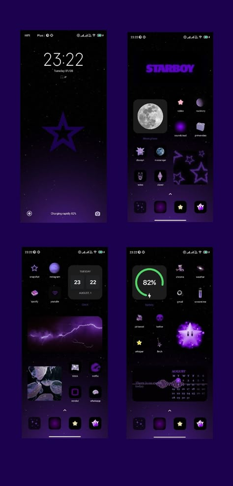 Black And Purple Iphone Layout, Iphone Layout Homescreen Ideas Purple, Dark Purple Iphone Layout, Iphone Purple Theme, Black And Purple Homescreen, Phone Theme Ideas Purple, Dark Purple Phone Theme, Iphone Theme Ideas Purple, Purple Homescreen Ideas