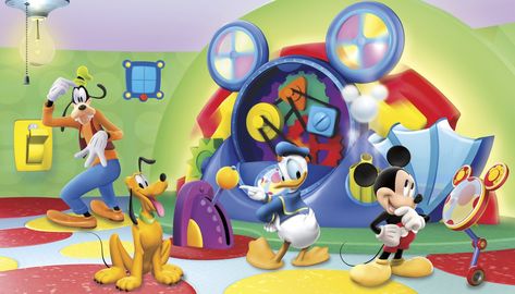 Xl Wallpaper, Sf Wallpaper, Mickey Clubhouse, Disney Mickey Mouse Clubhouse, Mouse Pictures, York Wallpaper, Mickey Mouse Wallpaper, Removable Wall Murals, Chair Rail