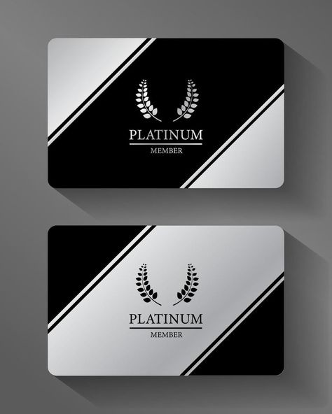 Vector Platinum member card Member Card Design Ideas, Card Design Ideas, Platinum Card, Member Card, Vip Card, Medium Short Hair, Design Business, Business Card Design, Card Ideas