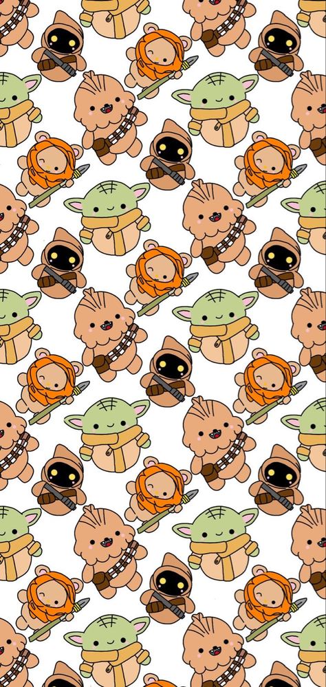 Star Wars Cute Wallpaper, Star Wars Pattern Wallpaper, Cute Star Wars Wallpaper, Iphone Wallpaper Star Wars, Cool Wallpapers Star Wars, Grogu Wallpaper, Baby Yoda Wallpaper, Star Wars Pattern, Star Wars Wallpaper Iphone