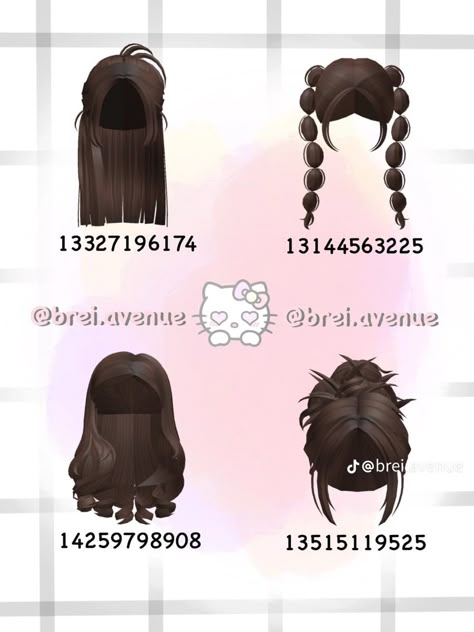 Hair for berry👩🏽 Cute Bloxburg Hair Codes Brown, Berry Avanue Codes Brown Hair, Brunette Berry Avenue Hair Codes, Bloxburg Brown Hair Codes Bun, Berry Avenue Codes Brown Hair Bun, Brown Curly Hair Codes For Berry Ave, Roblox Berry Avenue Codes Hair Brown Curly, Codes For Berry Ave Hair Brown, Berry Avenue Codes Brunette Hair