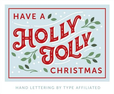 Vintage Christmas Lettering, Holiday Hand Lettering, Xmas Typography, Merry Christmas Lettering Design, Type Affiliated, Christmas Typography Design, Christmas Font Design, Hand Lettering Christmas, Christmas Hand Lettering