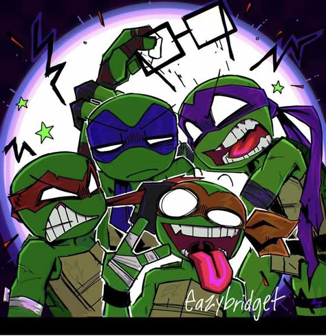 Eazybridget Tmnt, Tmnt Wallpaper, Ninga Turtles, Tmnt Characters, Donatello Tmnt, Turtle Tots, Ninja Turtles Funny, Teenage Mutant Ninja Turtles Art, Ninja Turtles Artwork