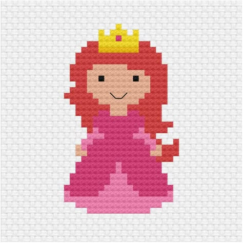 Princess Cross Stitch, Kawaii Cross Stitch, Princess Fairytale, Beach Quilt, Cross Stitch For Kids, Tales Series, Small Cross Stitch, Disney Cross Stitch, Cross Stitch Bookmarks