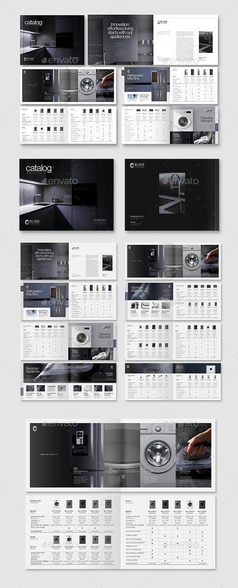 Landscape Home Appliance Catalog - Catalogs Brochures Catalogue Design Templates, Catalog Design Layout, Catalog Template, Notebook Ideas, Home Appliance, Catalog Design, Brochure Design Template, Design Layout, Brochure Design