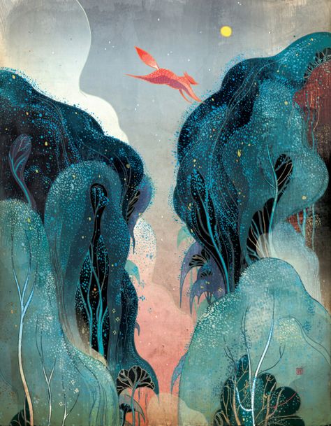 ARTENSION Victo Ngai, 동화 삽화, Arte Inspo, Art And Illustration, Pics Art, 그림 그리기, Art Inspo, Beautiful Art, Fantasy Art