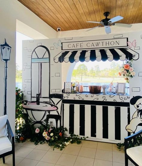 Elegant Parisian Baby Shower Ideas – Baby Shower Ideas 4U Paris Theme Baby Shower Ideas, Parisian Baby Shower Ideas, French Backdrop, Parisian Themed Party, Paris Baby Shower Theme, Paris Themed Party, Parisian Birthday Party, Parisian Baby Showers, Baby Shower Decoration Ideas