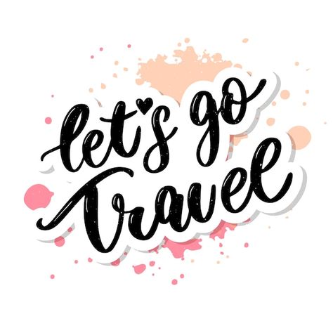 Travel lettering | Premium Vector #Freepik #vector #travel-plane #travel-bag #airplane-travel #airplane-background Jiji Background, Travel Lettering, Fashion Stickers, Travel Clipart, Grill Gate Design, Adventure Logo, Travel Tshirt, Friends Travel, Handwritten Letters