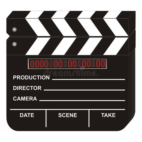 Digital Clapboard. Digital Movie Clapboard on White Background #Sponsored , #Affiliate, #AD, #Clapboard, #White, #Movie, #Digital Background Illustration, Entertainment Industry, Ibm Logo, Stock Illustration, White Background, Tattoo Ideas, Tech Company Logos, Stock Images, Entertainment