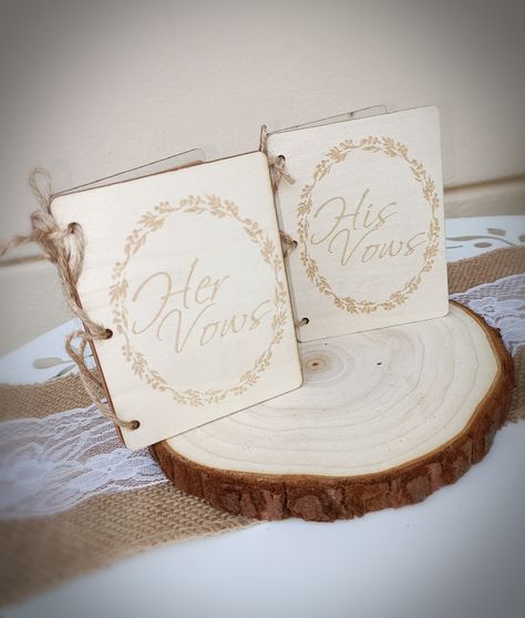 Rustic Barn Wedding Ideas, Barn Wedding Ideas, Wedding Officiant Gift, Wooden Tea Light Holder, Wedding Vow Books, Mini Chalkboards, Wooden Guest Book, Personalised Guest Book, Wedding Guest Books