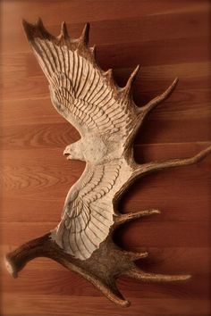 Moose antlers, Moose and Antlers on Pinterest Deer Hunting Decor, Antler Projects, Carved Antler, Antler Ideas, Deer Antler Decor, Antler Carving, Antlers Decor, Antler Crafts, Moose Antlers