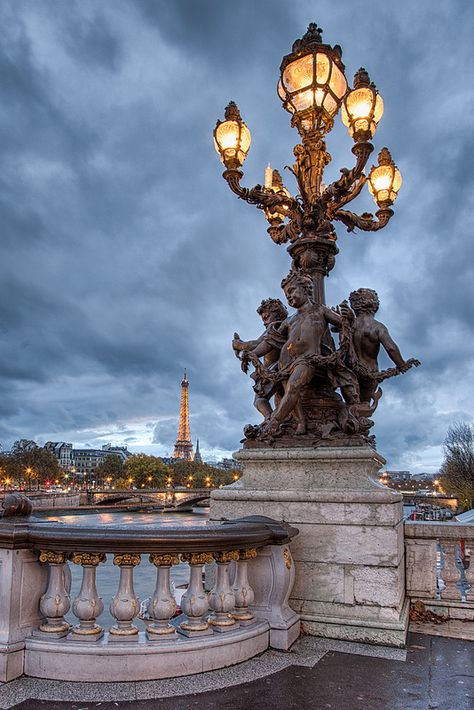 Pont Alexandre Iii Paris, Pont Alexandre Iii, Lamp Posts, Street Lights, Living In Paris, Street Lamp, The Eiffel Tower, Favorite City, Places Around The World