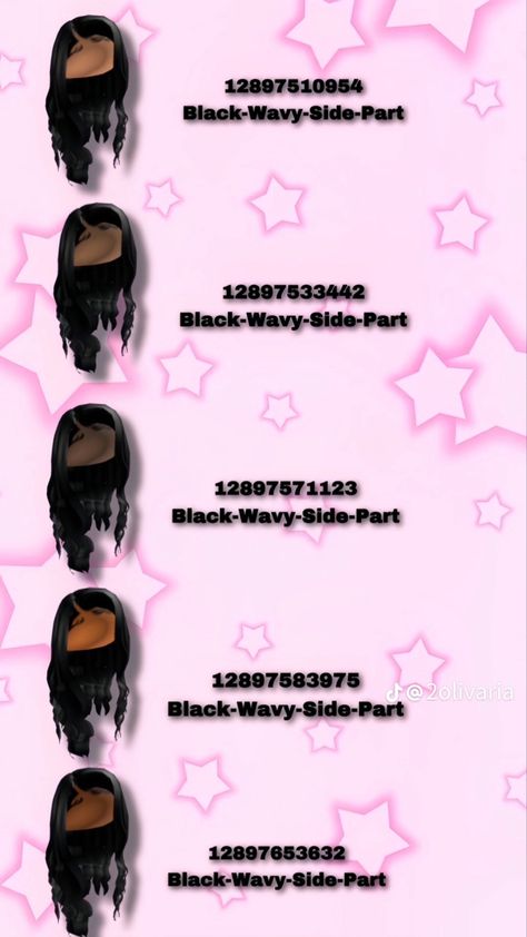 Blonde Hair Codes For Berry Ave Baddie, Hair Codes For Berry Ave Baddie, New Roblox Hair Codes, Berry Avenue Accessories Codes, Berry Ave Hair Codes, Bloxburg Hair Codes, Wavy Side Part, Roblox Hairs, Accessory Codes