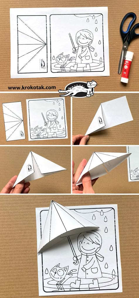 krokotak | ♥ RAINY DAY ♥ Rainy Day Art Project, Activities For Rainy Days For Kids, Rainy Day Projects For Kids, Rainy Crafts For Kids, Rainy Day Activity For Kids, Rainy Day Art For Kids, Rainy Day Crafts For Kids, Rainy Day Art, Rainy Day Drawing