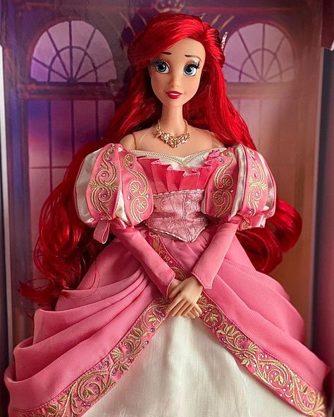 The Cursed Prince, Ariel Pink Dress, Ariel Ursula, Designer Disney, Disney Barbie Dolls, Disney Barbie, Ariel Cosplay, Official Disney Princesses, Ariel Doll