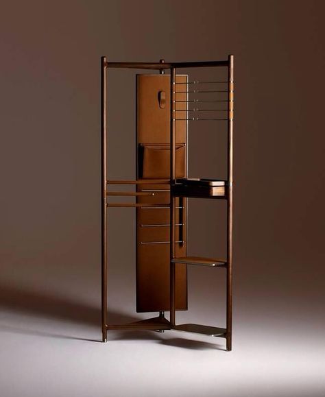 Hermès Present Their 2013 Furniture Collection During Milan Design Week Clothes Valet, Hermes Home, Metal Cabinet, Furnishings Design, Design Del Prodotto, Decor Essentials, Milan Design Week, Steel Bar, Casegoods