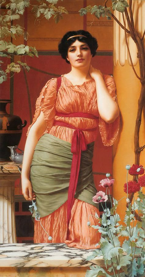 Lady Lever Art Gallery, William Godward, John William Godward, Lawrence Alma Tadema, Classical Dress, Pre Raphaelite Art, Classical Period, Western Paintings, Pre Raphaelite