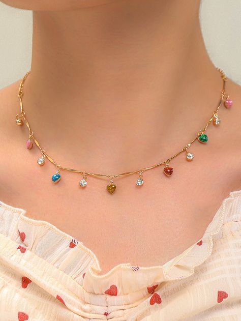 Helix Jewelry, Sport Clothing, Antique Jewellery Designs, Heart Charm Necklace, Gold Jewelry Simple Necklace, Diamond Necklace Designs, Beaded Jewels, Luxury Wear, Spring Wear