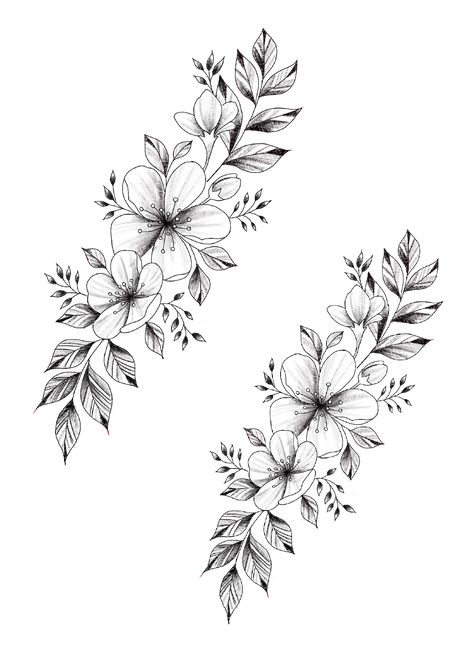 Flower Wrap Tattoo Design, Flower Tattoos For Back, Wrap Around Wrist Tattoos, Wrap Tattoo, Boho Tattoos, Procreate Ipad Art, Tattoo Black, How To Wrap Flowers, Ipad Art