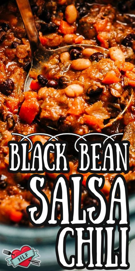 Salsa Chili, Snack List, Meals For Busy Families, Jarred Salsa, Easy Comfort Food Recipes, Black Bean Salsa, Dishes For Dinner, Bean Salsa, Black Bean Chili