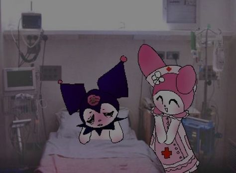 Kuromi Aesthetic, Aesthetic Cute, Medical, Internet, Bed, Animals, Kawaii