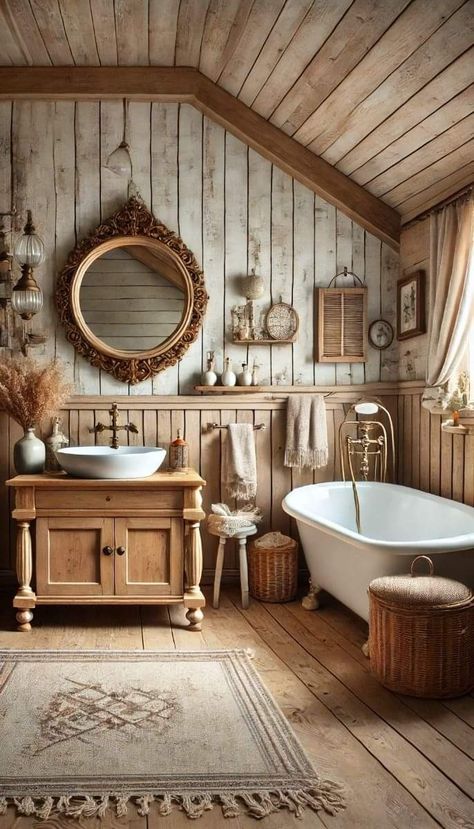 Rustic bathroom ideas