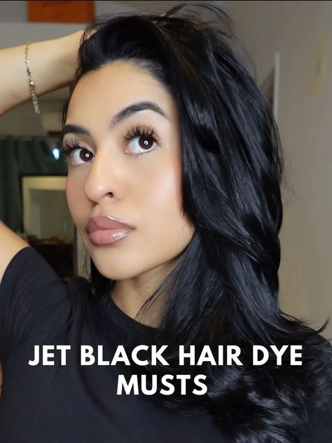 20 top Jet Black Hair ideas in 2024 Best Black Hair Color, Brown To Black Hair Before And After, Blueish Black Hair, Jet Black Hair Aesthetic, Jet Black Hairstyles, Warm Black Hair, Dimensional Black Hair, Jet Black Hair Dye, Glossy Black Hair