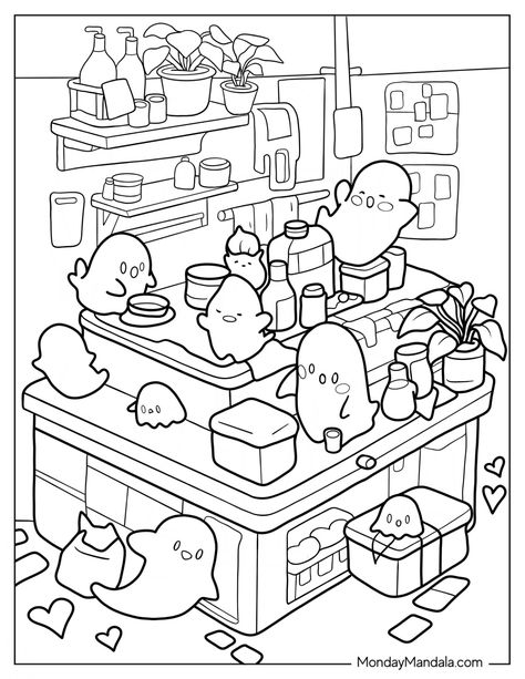 20 Cozy Coloring Pages (Free PDF Printables) Simple Aesthetic Coloring Sheets, Cute Coloring Pages For Teens, Colouring Pages For Adults Printable Free, Cute Coloring Pages Free Printable, Aesthetic Coloring Sheets, Hygge Colors, Space Coloring Sheet, Cozy Coloring Pages, Marker Coloring Pages