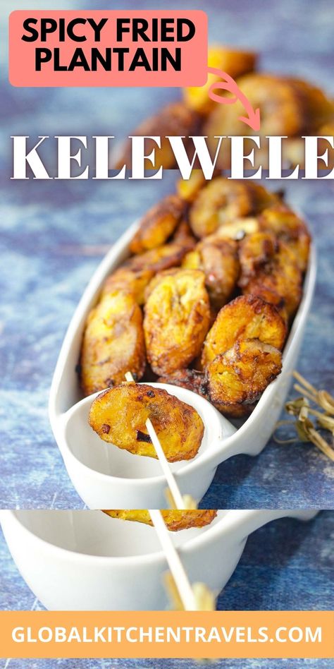 Nigerian Vegan Recipes, African Plantain Recipes, Nigerian Side Dishes, Spicy Plantain Recipes, Vegan West African Food, Nigerian Plantain Recipes, African Finger Food, Vegan African Food, Liberian Food Recipes