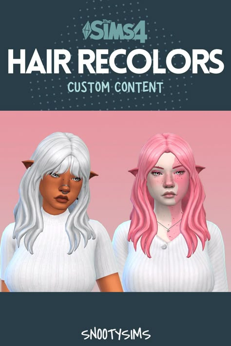 Sims 4 hair recolors are a fun activity to indulge in. Players can change their Sims’ hairstyles and colors to create the perfect look for their character. There are so many sims 4 hair recolors that you will love. In this post, we have compiled a list of new color variations that can transform your game with ease into a new look that is uniquely you! Sims 4 Extra Hair Colors, Hair Recolor Sims 4, Sims 4 Custom Hair Colors, More Hair Colors Sims 4, Sims 4 Cc Pastel Hair, Sims 4 Cc Hair Two Colors, Sims 4 Cc Hair Purple, Sims 4 Blue Hair, Hair Color Sims 4 Cc