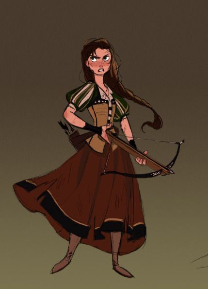 Celine Kim, Cross Bow, Pinturas Disney, Crossbow, Fantasy Inspiration, Girls Characters, Character Design References, Dnd Characters, Narnia