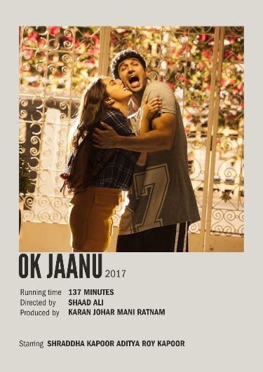 Ok Jaanu Movie, Ok Jaanu, Old Bollywood Movies, Mani Ratnam, Something Funny, Most Paused Movie Scenes, Iconic Movie Posters, Movie Card, Bollywood Posters