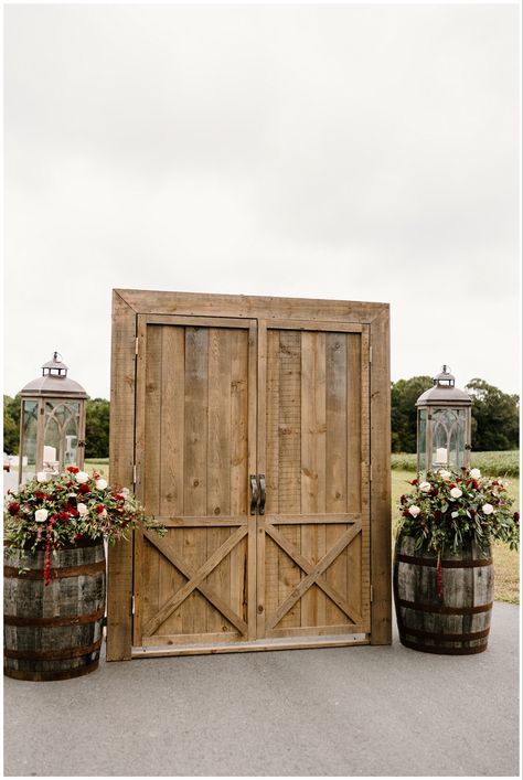 Old doors wedding