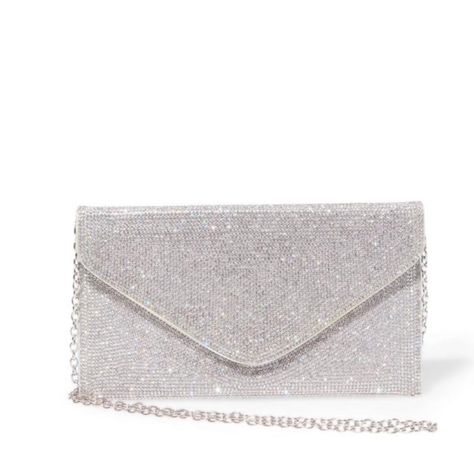 Simple Envelope, Silver Clutch Purse, Sparkly Purse, Formal Bag, Prom Purse, Prom Bag, Prom Clutch, Hand Bags For Women, Prom Accessories