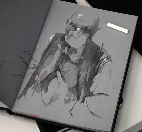 Thomas Cian on Instagram: “Nonno Quick sketch of my grandfather on grey paper sketchbook (Photo ref) #illustration #drawing #sketchbook #sketch #thomascian #graphite…” Grey Paper Sketch, Gray Paper Drawing, Thomas Cian, Grey Paper, Drawing Sketchbook, Paper Drawing, Quick Sketch, Cartoon Character Design, Illustration Drawing