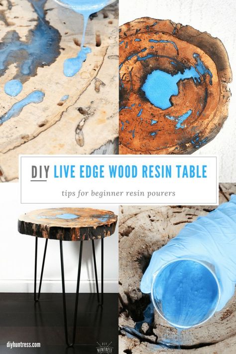 Meja Resin, Remake Furniture, Pinterest Live, Diy Live Edge, Live Edge Resin, Diy Resin Table, Resin Trays, Resin Product, Wood Resin Table