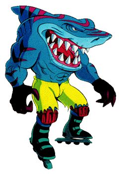 Street Sharks: Blades. Image from the Official Shark Streets website through the Internet Archive. Street Sharks Tattoo, Street Sharks Art, Street Sharks Cartoon, Nostalgia Tattoo, Original Power Rangers, Cartoons 80s 90s, Best Cartoons Ever, Draw Animals, Morning Cartoon